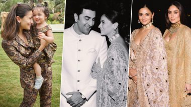Alia Bhatt’s Candid Moments With Baby Raha, Ranbir Kapoor and Kareena Kapoor Khan From Anant Ambani–Radhika Merchant’s Pre-Wedding Gala Are All About Glamour (View Pics)